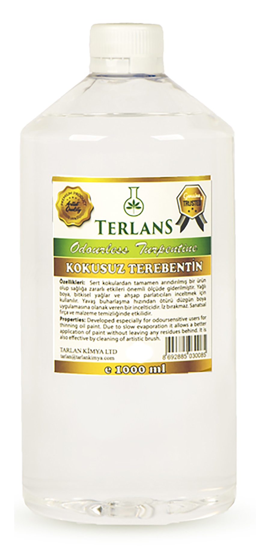 Terlans Kokusuz Terebentin 1000 ml